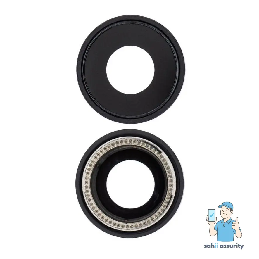 Camera Lens Glass with Frame for Apple iPhone XR Black